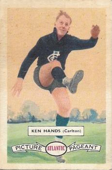 1958 Atlantic Petrol Stations Victorian League Stars #113 Ken Hands Front